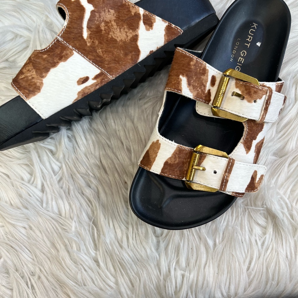 Kurt Geiger Black and Brown Women's Sandals